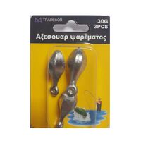 Βαρίδια αλιείας με θηλιά - 30gr - 3pcs - 830165