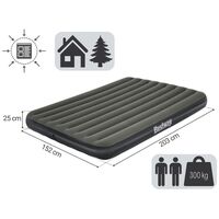BESTWAY Tritech™ Air Mattress Queen 2.03x1.52x25cm, Φουσκωτό Στρώμα Ύπνου Διπλό, 6713N