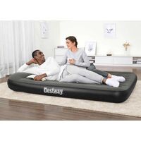 BESTWAY Airbed Queen Built-In DC Pump 2.03x1.52x30cm, Φουσκωτό Στρώμα Ύπνου Διπλό με Εσωτερική Τρόμπα, 67930