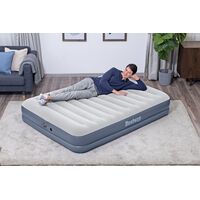 BESTWAY Airbed Queen Built-In DC Pump 2.03x1.52x36cm, Φουσκωτό Στρώμα Ύπνου Διπλό με Εσωτερική Τρόμπα, 6716T