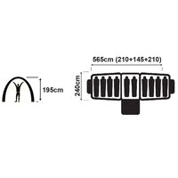 OZTRAIL Tasman Dome 10P Tent, Οικογενειακή Σκηνή, 565 x 240 x 195(ύψος) cm, 10001872