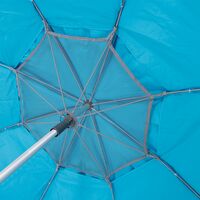 Ομπρέλα Παραλίας Αλουμινίου 2,4m PE 180gsm UPF 50+ Γαλάζιο 12001