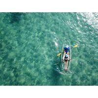 Serenus 2 θαλάσσιο διθέσιο διάφανο κανό SCK με κουπιά και καθίσματα