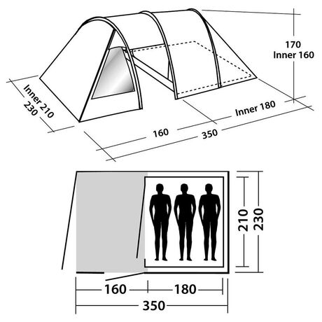 Σκηνή 3 Ατόμων Easy Camp Galaxy 300