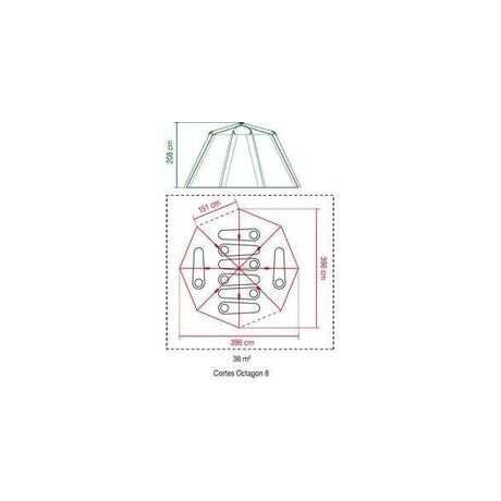 Σκηνή 8 Ατόμων Coleman "CORTES OCTAGON 8" Μοντέλο 2016