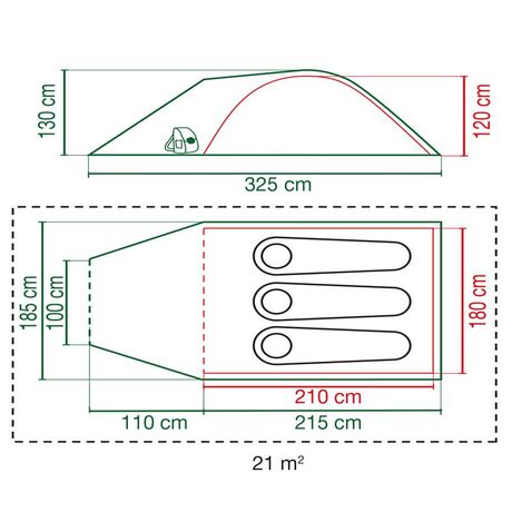 Σκηνή 3 Ατόμων Coleman Kobuk Valley 3 Plus