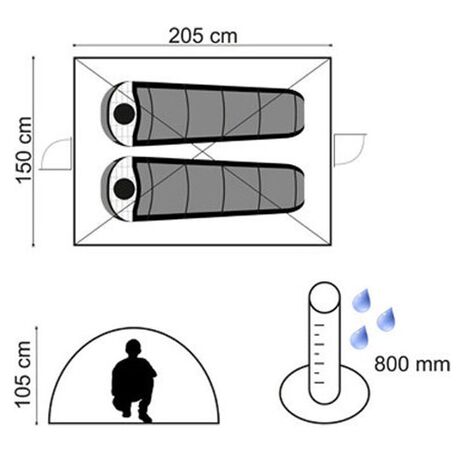 Σκηνή Panda Outdoor MONODOME ECO  Κωδ. 10217