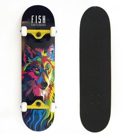 Skateboard Ξύλινο 31'' Fish Wolf