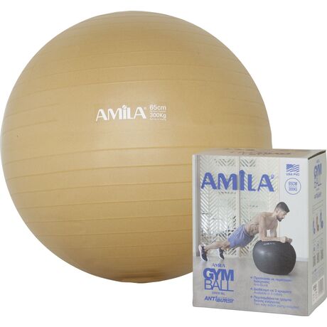 Μπάλα Γυμναστικής  Gymball  65cm AMILA Χρυσή Κωδ. 95847