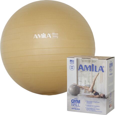 Μπάλα Γυμναστικής  Gymball  65cm AMILA Χρυσή Κωδ. 95847