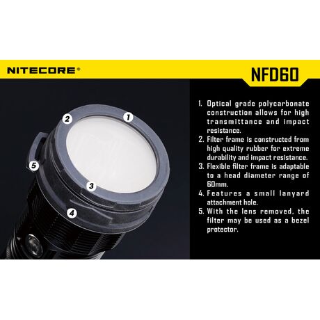 ΦΙΛΤΡΟ NITECORE NFG60 ΦΙΛΤΡΟ NITECORE NFG60