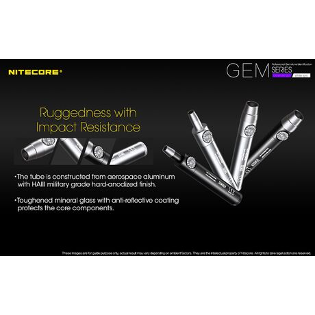 ΦΑΚΟΣ LED NITECORE GEMSTONE GEM10UV