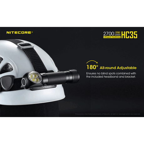 ΦΑΚΟΣ LED NITECORE HEADLAMP HC35, Rechargable 2700Lumens + 4000ma 21700 batt
