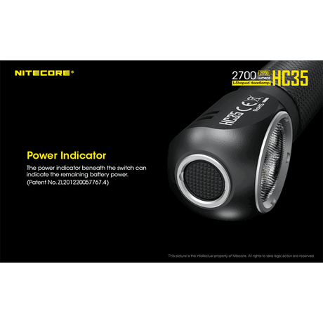 ΦΑΚΟΣ LED NITECORE HEADLAMP HC35, Rechargable 2700Lumens + 4000ma 21700 batt