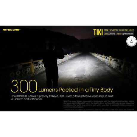 ΦΑΚΟΣ LED NITECORE TIKI, 300 lumens