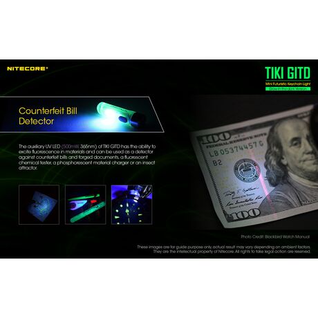 ΦΑΚΟΣ LED NITECORE TIKI GITD, Glow-In-The-Dark,  300 lumens