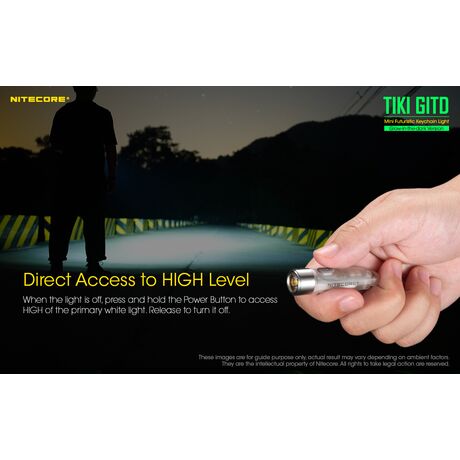 ΦΑΚΟΣ LED NITECORE TIKI GITD, Glow-In-The-Dark,  300 lumens