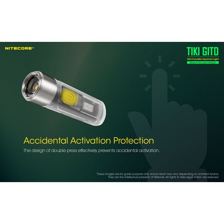 ΦΑΚΟΣ LED NITECORE TIKI GITD, Glow-In-The-Dark,  300 lumens