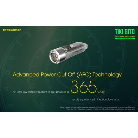 ΦΑΚΟΣ LED NITECORE TIKI GITD, Glow-In-The-Dark,  300 lumens