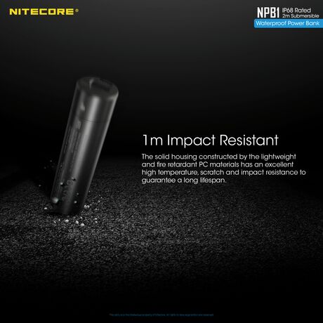 POWER BANK NITECORE NPB1, 5000ma, WaterProof, IP68