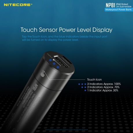 POWER BANK NITECORE NPB1, 5000ma, WaterProof, IP68