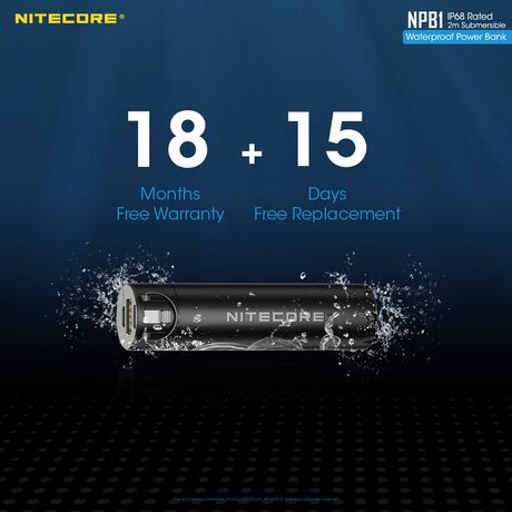 POWER BANK NITECORE NPB1, 5000ma, WaterProof, IP68