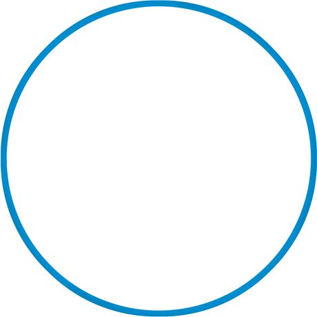 Χούλα-Χουπ 70cm - Φ19mm - 230gr, Μπλε Χούλα-Χουπ 70cm - Φ19mm - 230gr, Μπλε