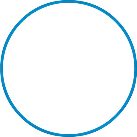 Χούλα-Χουπ 60cm - Φ18mm - 155gr, Μπλε Χούλα-Χουπ 60cm - Φ18mm - 155gr, Μπλε