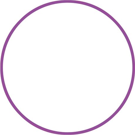 Χούλα-Χουπ 60cm - Φ19mm - 230gr, Μωβ Χούλα-Χουπ 60cm - Φ19mm - 230gr, Μωβ