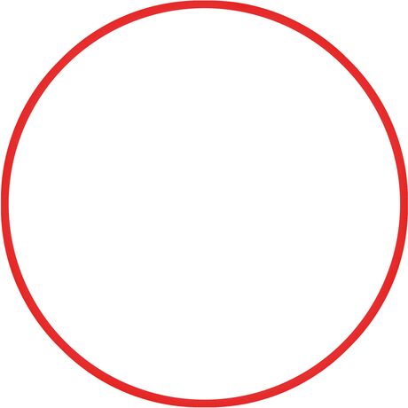 Χούλα-Χουπ 70cm - Φ19mm - 280gr, Κόκκινο