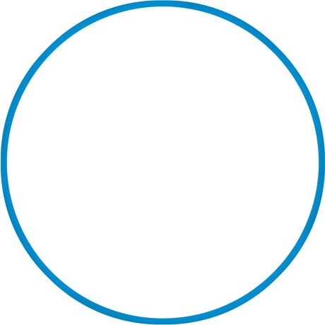 Χούλα-Χουπ 80cm - Φ19mm - 330gr, Μπλε