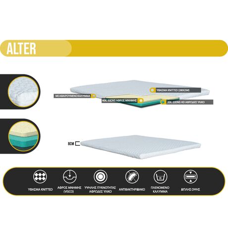 ΑΝΩΣΤΡΩΜΑ (ALTER) 180*200 ΑΝΩΣΤΡΩΜΑ (ALTER) 180*200