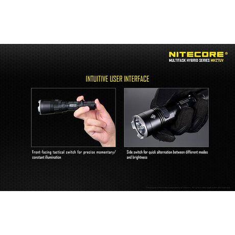 Φακός Led Nitecore Multi Task Hybrid MH27UV