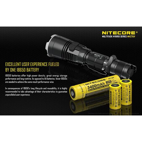 Φακός Led Nitecore Multi Task Hybrid MH27UV