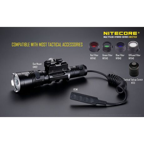 Φακός Led Nitecore Multi Task Hybrid MH27UV