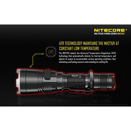 Φακός Led Nitecore Multi Task Hybrid MH27UV