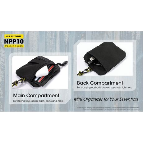 ΤΣΑΝΤΑΚΙ NITECORE NPP10, Black 500D Water Resistant Polyester Fabric