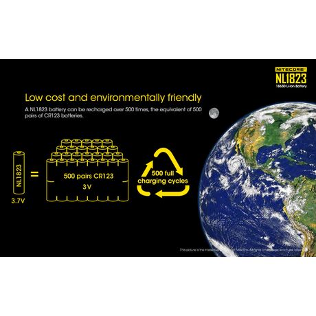 Μπαταρία Nitecore 18650 NL1823 2300mAh Μπαταρία Nitecore 18650 NL1823 2300mAh