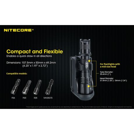 Θήκη Φακού Nitecore NTH25 Θήκη Φακού Nitecore NTH25