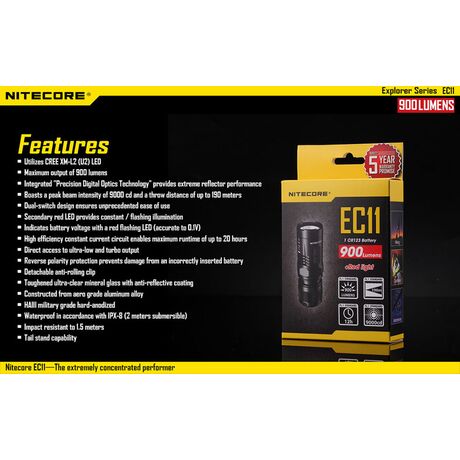 Φακός Χειρός  Led Nitecore Explorer EC11