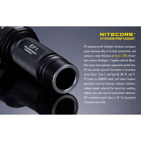 Φακός Χειρός Led Nitecore Explosion - Proof EF1