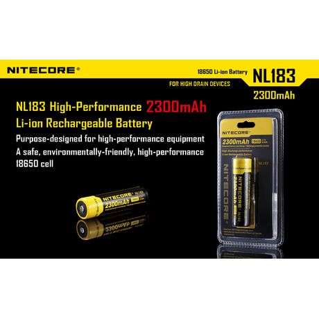 Μπαταρία Nitecore 18650 NL1823 2300mAh Μπαταρία Nitecore 18650 NL1823 2300mAh