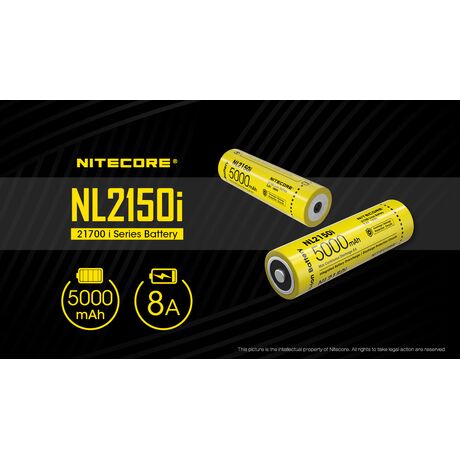 ΜΠΑΤΑΡΙΑ NITECORE 21700/ 5000mAh - NL2150i