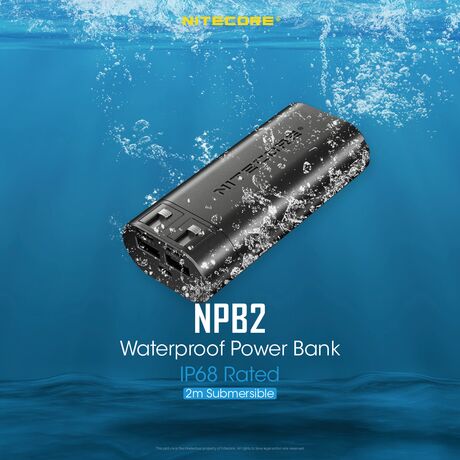 POWER BANK NITECORE NPB2, 10000ma, WaterProof, IP68