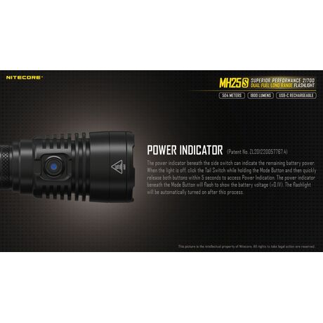 ΦΑΚΟΣ LED NITECORE MULTI TASK HYBRID MH25S,1800lumens