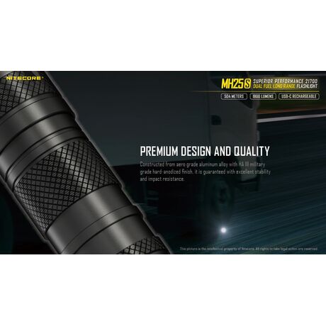 ΦΑΚΟΣ LED NITECORE MULTI TASK HYBRID MH25S,1800lumens