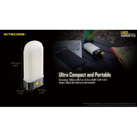 ΦΑΚΟΣ LED NITECORE L series LR60, 3-in-1 Campbank Plus