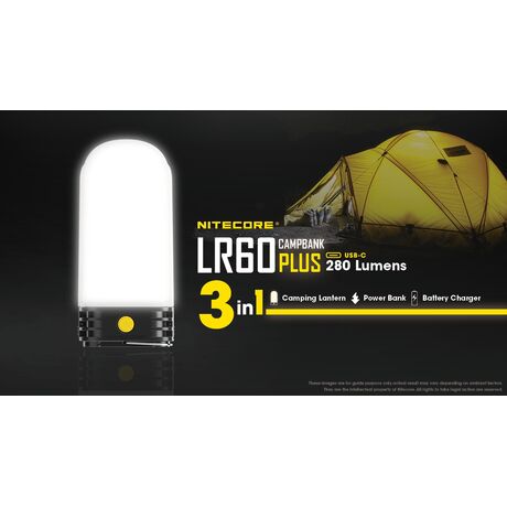 ΦΑΚΟΣ LED NITECORE L series LR60, 3-in-1 Campbank Plus