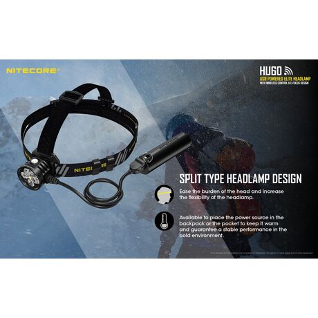 ΦΑΚΟΣ LED NITECORE HEADLAMP HU60, Κεφαλής