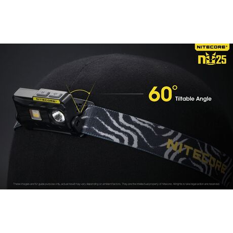 ΦΑΚΟΣ LED NITECORE HEADLAMP NU25, Yellow